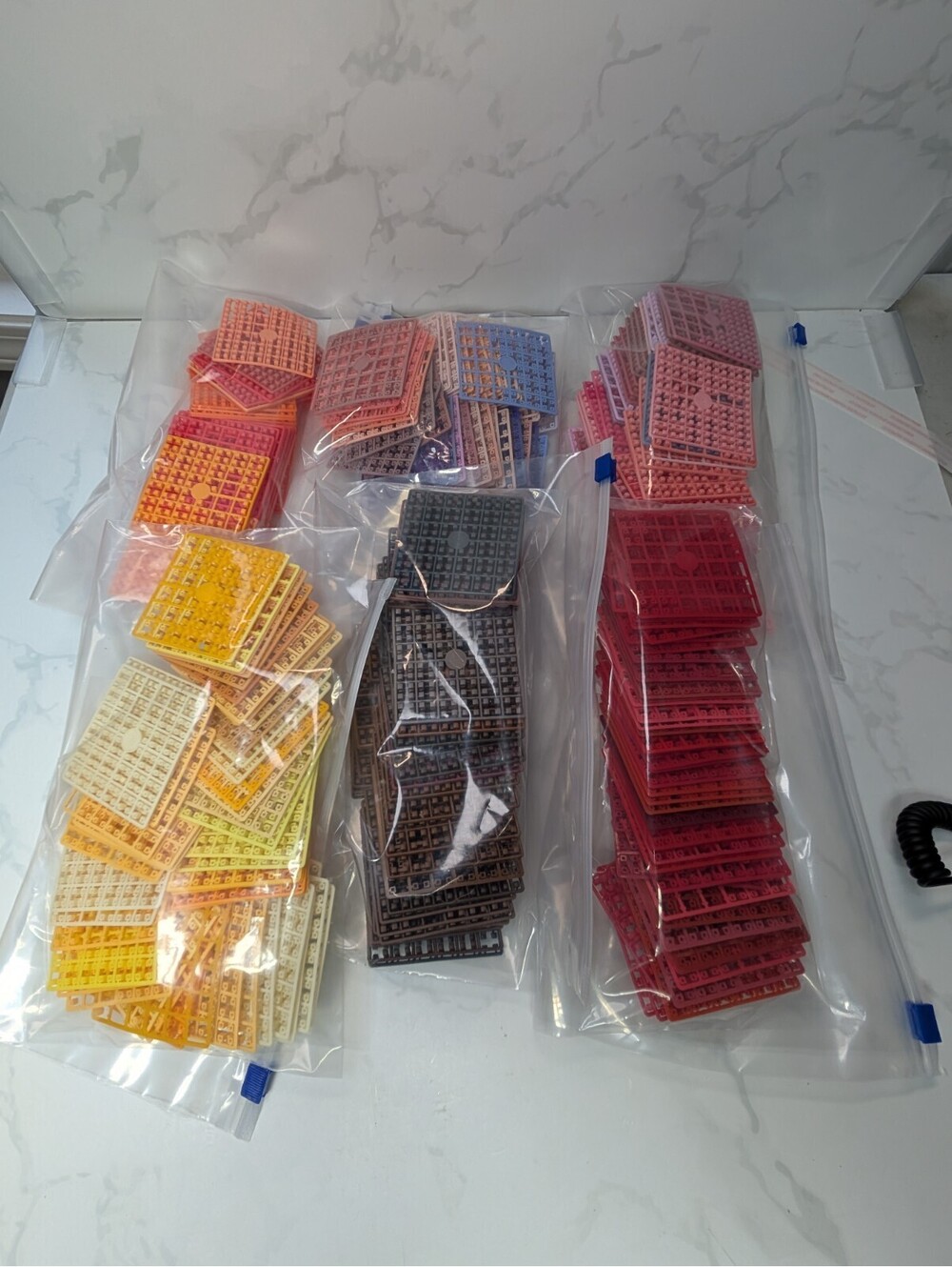 PixelHobby Classic Pixel/Tiles Squares Bulk Lot Warm Tones Red Brown Yellow